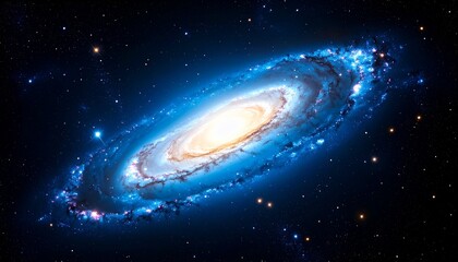 Luminous Nebula with Vibrant Cosmic Clouds and Stars