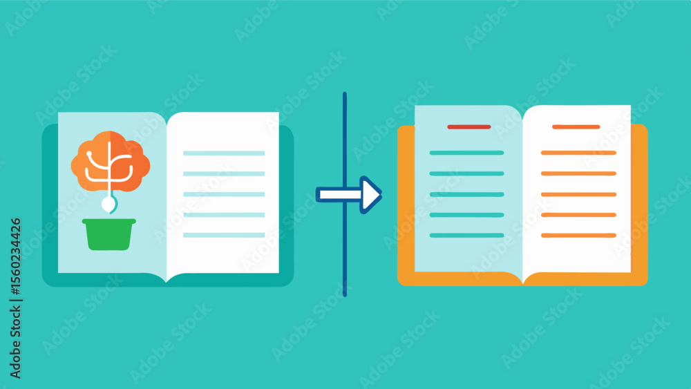 Poster a comparison of two pages from an elderly persons journal one from when they started journaling and 
