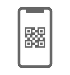 スマホとQRコードのアイコン