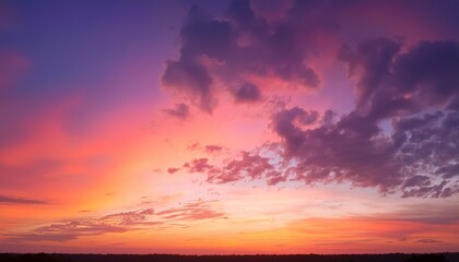 pink sunset sky on twilight evening sky with orange sunset clouds nature sky background bright sunrise clouds dusk sky