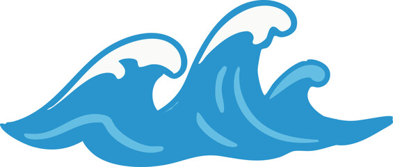 Obraz premium 파도일러스트