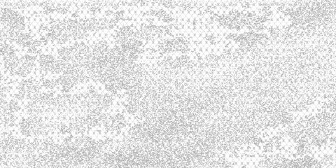 Abstract halftone background with wavy surface made of gray dots on white