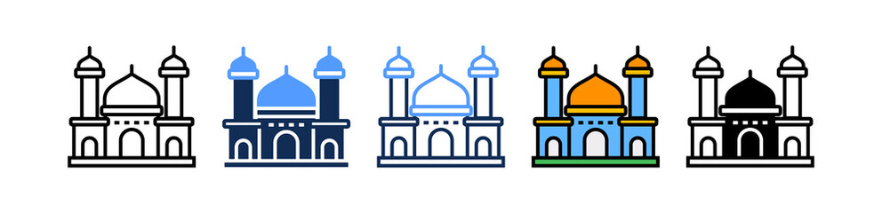 Mosque multiple icon