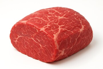 Fototapeta premium Raw beef roast isolated on white background