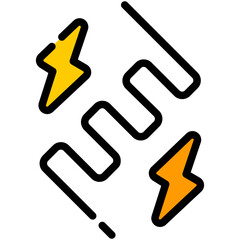 coil filled line icon