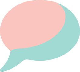 Minimal Speech Bubble Outline – Pastel Line Art for Message, Conversation, or Customer Support