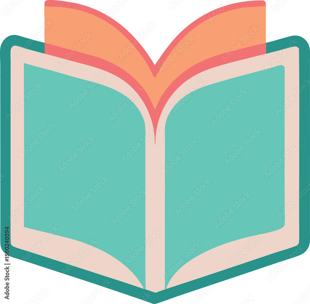 Poster open book: reading & pastel