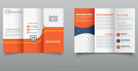 Corporate business flyer template design, report leaflets cover brochure pamphlet yearly, a4 print layout with orange color. Abstract Poster , Business Brochure.