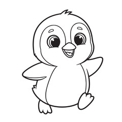 Adorable Penguin Coloring Page Fun for Kids and Adults