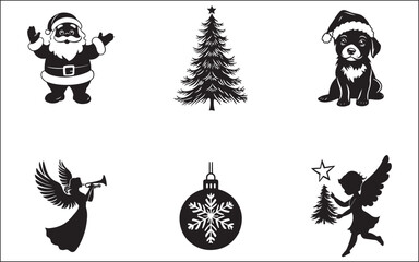 Obraz premium christmas icons set