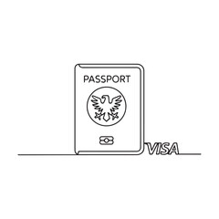 continuous line drawing employee identification card illustration vector, Continuous one line drawing employee identification card illustration. Vector ID one line card, Business ID Card Continuous