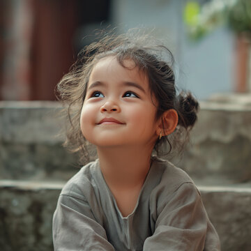 Portrait of a little girl