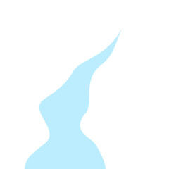 Illustration of a winding river flow