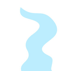 Illustration of a winding river flow