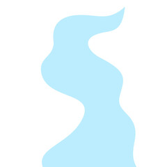 Illustration of a winding river flow