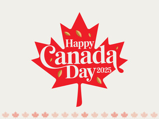 Happy Canada day 2025 Canada flag t-shirt designs typography vector design