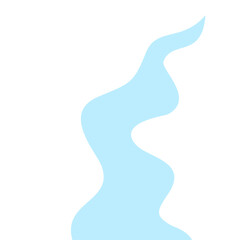 Illustration of a winding river flow