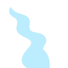 Illustration of a winding river flow