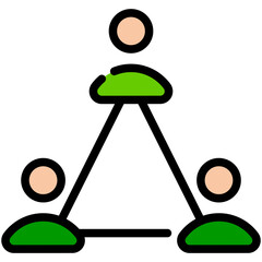 affiliate filled line icon