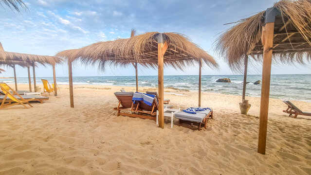 Landscape in a beach in Hammamet, Tunisia