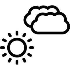 Cloud-sun Icon