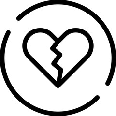 Heart-crack Icon