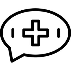 Obraz premium Comment-medical Icon