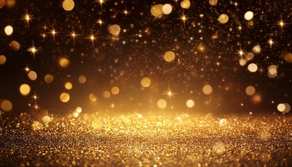gold stardust light glitter background