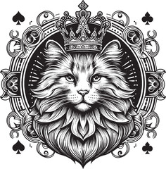 King Cat Playing Card
