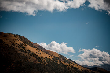 High mountains and snow-capped mountains on the Qinghai-Tibet Plateau in China