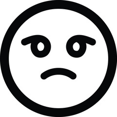 Obraz premium Minimal Emoji Face Illustration Series Expressing Various Emotions