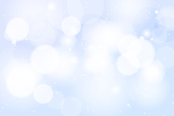 パステルカラーの水色と青の光が広がるふんわり背景デザイン	
