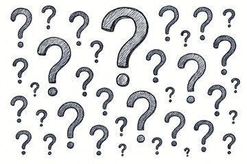 Hand-Drawn Question Marks