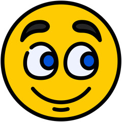 eyes left filled line icon