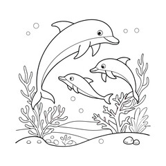 Ocean Life Fun: Printable Coloring Pages for Kids
