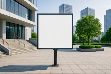Fototapeta premium Urban Billboard Focus