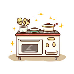 illustration of a kitchen