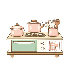 kitchen utensils vector