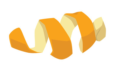 Orange Peel Round Vector Illustration