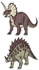 Naklejka premium An isolated 3D rendering of a Tyrannosaurus Rex dinosaur skeleton, a prehistoric extinct creature