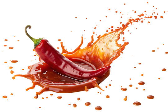 Captivating chili chamoy splash PNG Image