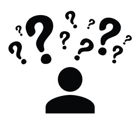 Question Mark Circle Doodle Hand Frame
