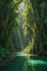 rio, jungla.