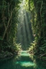 rio, jungla.