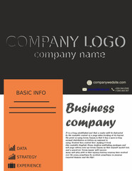 Obraz premium business template design template