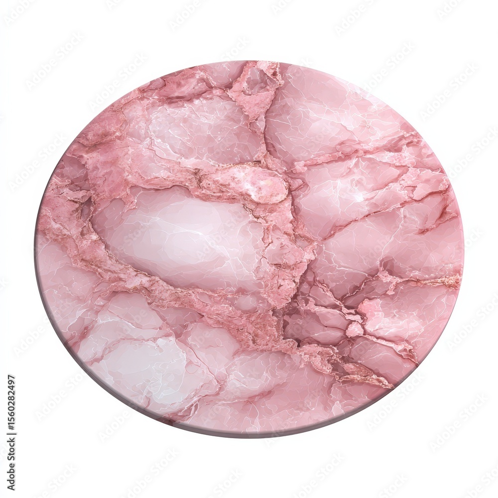 Poster elegant pink marble texture background circular design perfect for branding and design projects