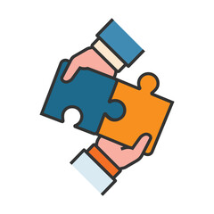 Hands Holding Puzzle Pieces Problem Solution