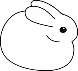 vector illustration of a rabbit