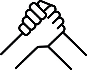 Support icon. Shaking hands icon.