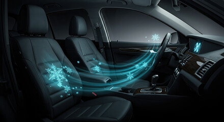 Cool air coming out of the car seat